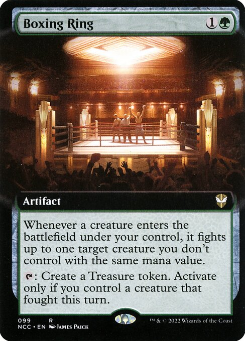 Boxring (Boxing Ring) - New Capenna Commander (#91) - Illustrated by James Paick - Magic: The Gathering Card