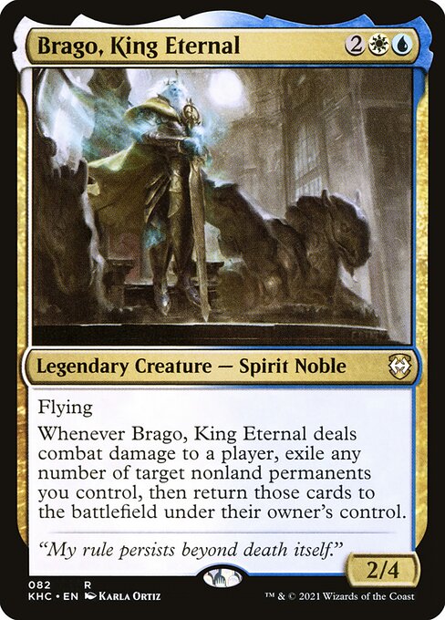 Brago, King Eternal - Kaldheim Commander (#82) - Illustrated by Karla Ortiz - Magic: The Gathering Card