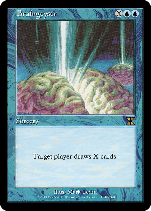 Braingeyser - Masters Edition IV Magic card