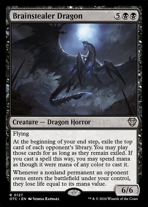 Brainstealer Dragon - Outlaws of Thunder Junction Commander Magic card