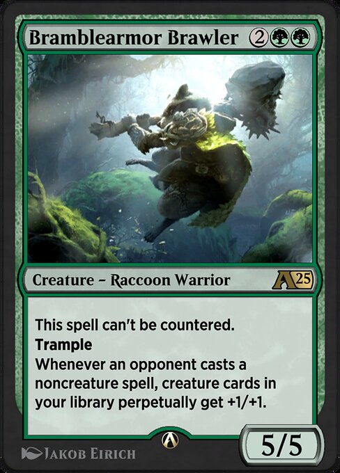 Bramblearmor Brawler - Alchemy: Bloomburrow (#16) - Illustrated by Jakob Eirich - Magic: The Gathering Card