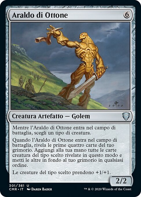 Héraut d'airain (Brass Herald) - Apocalypse (#133) - Illustrated by Daren Bader - Magic: The Gathering Card