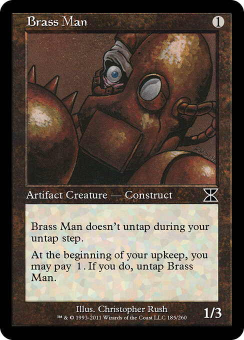 Brass Man - Masters Edition IV Magic card