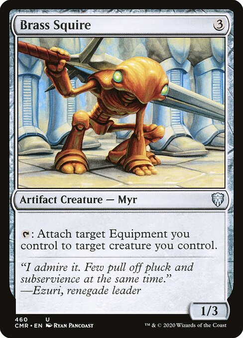 Brass Squire - Commander Legends (#460) - Illustrated by Ryan Pancoast - Magic: The Gathering Card