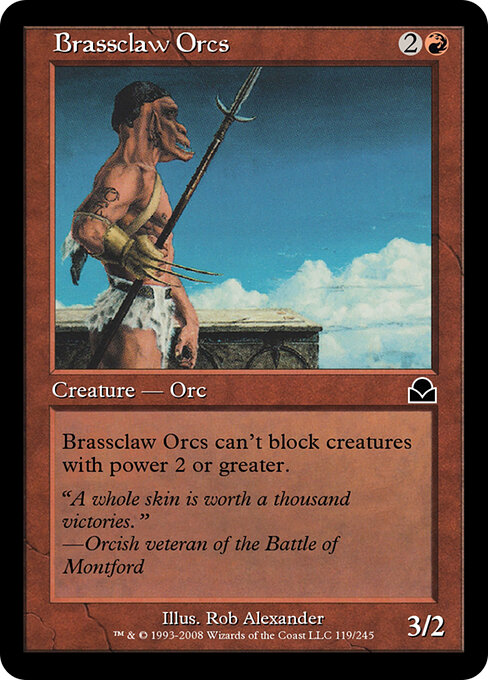 Brassclaw Orcs - Masters Edition II Magic card
