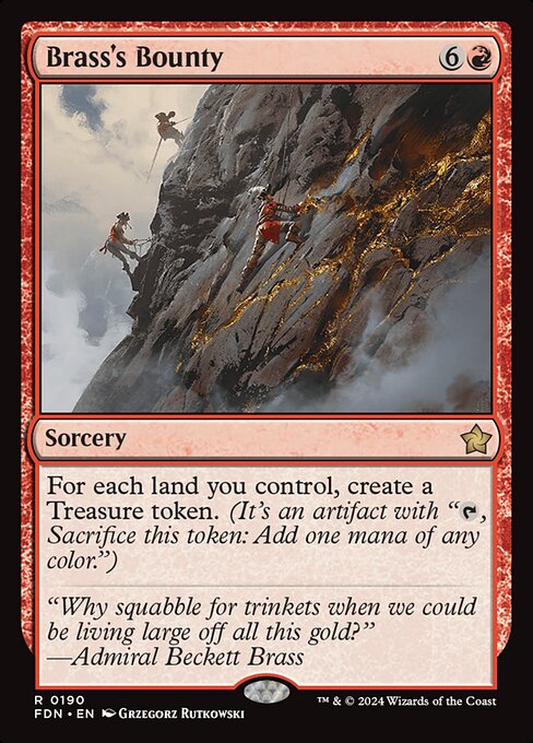 Brass's Bounty - Foundations Magic card