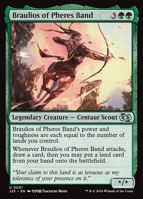 Braulios of Pheres Band - Foundations Jumpstart (#51) - Illustrated by Takeuchi Moto - Magic: The Gathering Card
