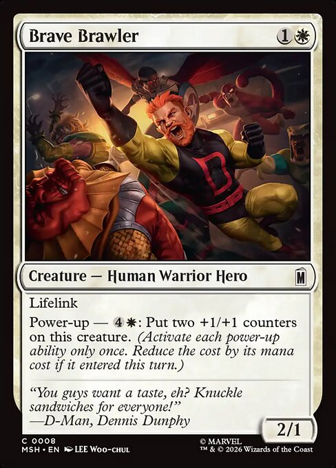 Brave Brawler - Marvel Super Heroes Magic card