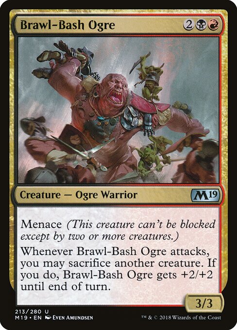 Brawl-Bash Ogre - Core Set 2019 Magic card