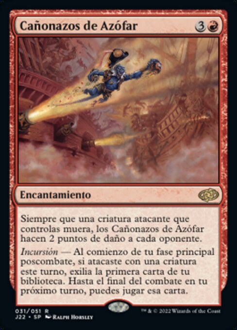 Canonnade intrépide (Brazen Cannonade) - Jumpstart 2022 (#31) - Illustrated by Ralph Horsley - Magic: The Gathering Card