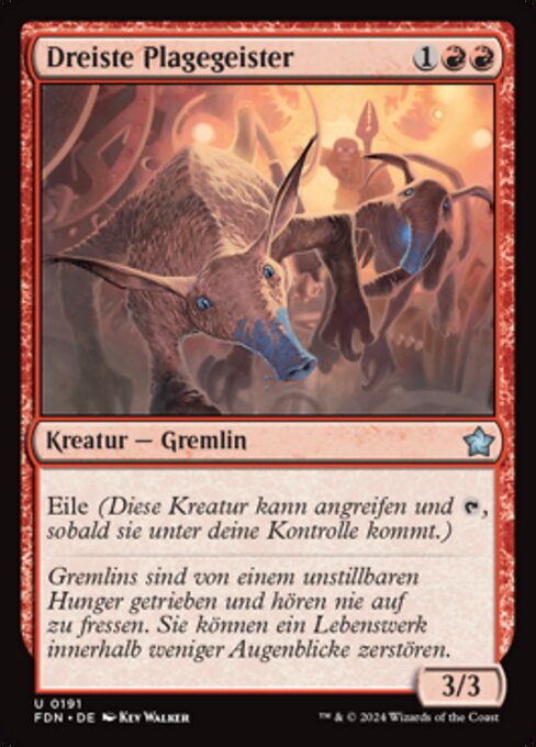 Flagello Sfrontato (Brazen Scourge) - Foundations (#191) - Illustrated by Kev Walker - Magic: The Gathering Card