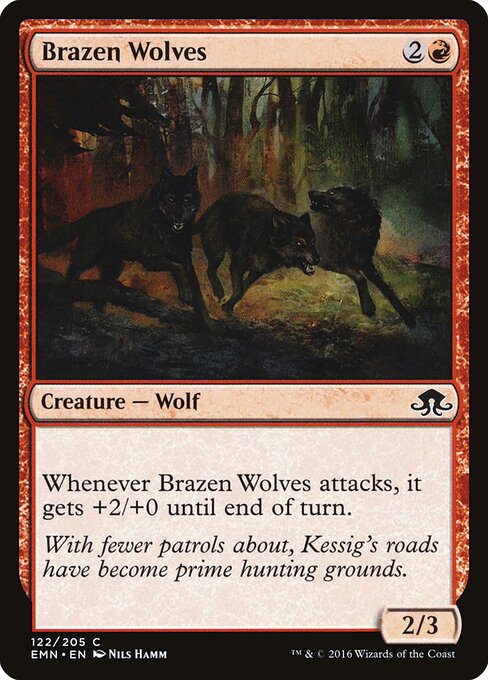 Brazen Wolves - Eldritch Moon Magic card