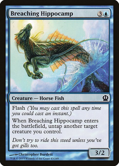 Breaching Hippocamp - Theros Magic card