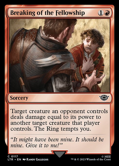 Breaking of the Fellowship - The Lord of the Rings: Tales of Middle-earth Magic card