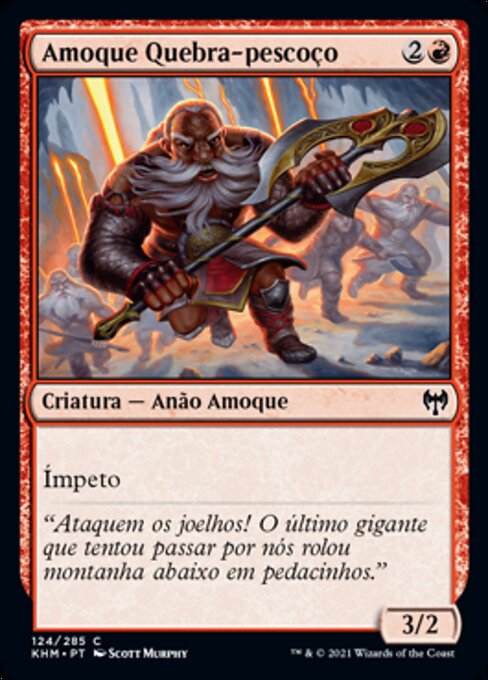 Amoque Quebra-pescoço (Breakneck Berserker) - Kaldheim (#124) - Illustrated by Scott Murphy - Magic: The Gathering Card