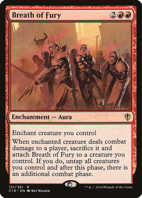 Breath of Fury - Commander 2016 (#121) - Illustrated by Kev Walker - Magic: The Gathering Card