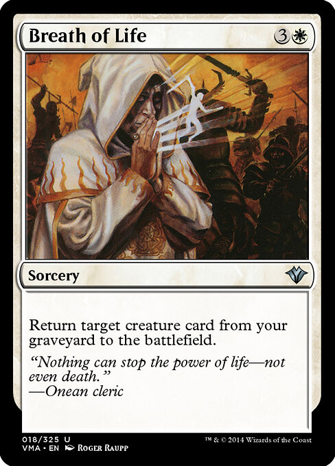 Breath of Life - Vintage Masters (#18) - Illustrated by Roger Raupp - Magic: The Gathering Card