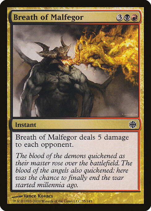 Breath of Malfegor - Alara Reborn Magic card