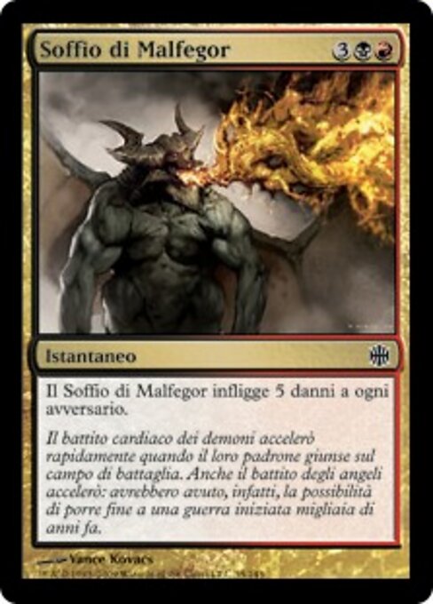 Aliento de Malfegor (Breath of Malfegor) - Alara Reborn (#35) - Illustrated by Vance Kovacs - Magic: The Gathering Card