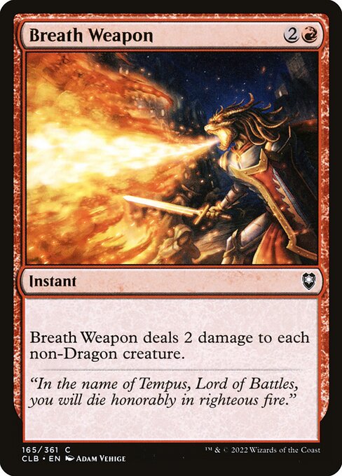 Breath Weapon - Commander Legends: Battle for Baldur's Gate Magic card