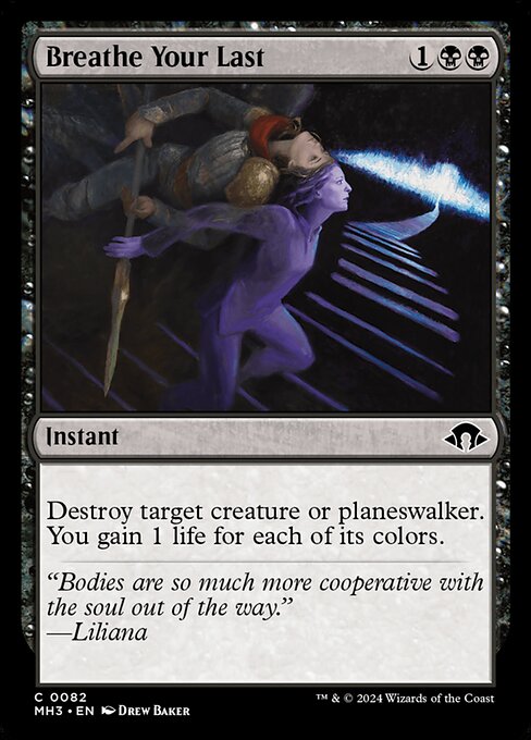 Breathe Your Last - Modern Horizons 3 Magic card