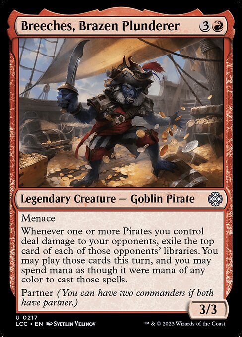 Breeches, Brazen Plunderer - The Lost Caverns of Ixalan Commander Magic card