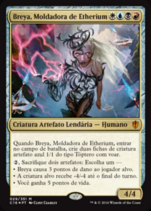 Breya, forgeuse d'étherium (Breya, Etherium Shaper) - Double Masters (#192) - Illustrated by Clint Cearley - Magic: The Gathering Card