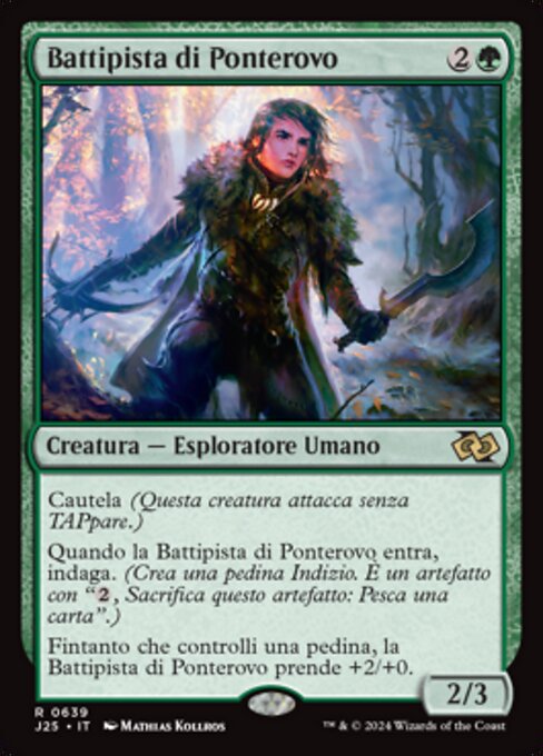 Dornstrauchweg-Sucherin (Briarbridge Tracker) - Foundations Jumpstart (#639) - Illustrated by Mathias Kollros - Magic: The Gathering Card