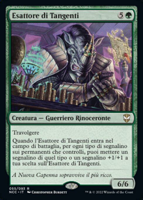 Schmiergeldnehmer (Bribe Taker) - New Capenna Commander (#55) - Illustrated by Christopher Burdett - Magic: The Gathering Card