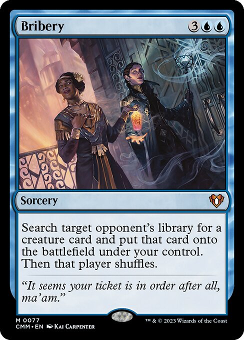 Bribery - Commander Masters Magic card