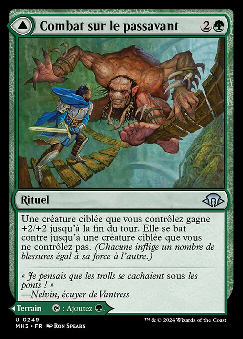 Bridgeworks Battle // Tanglespan Bridgeworks - Modern Horizons 3 (#249) - Illustrated by Ron Spears - Magic: The Gathering Card