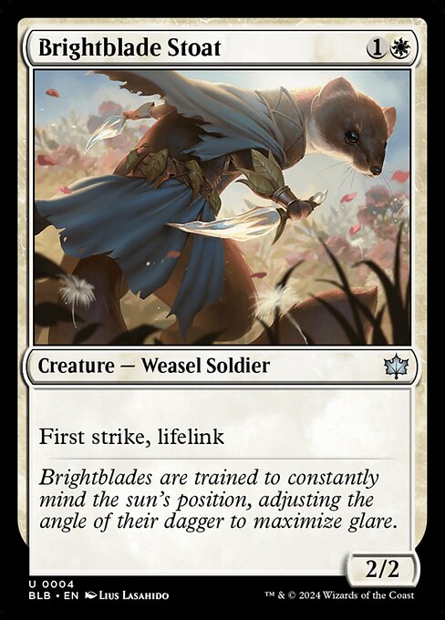 Brightblade Stoat - Bloomburrow Magic card