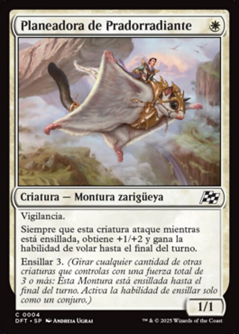 Lichtfeld-Gleiter (Brightfield Glider) - Aetherdrift (#4) - Illustrated by Andreia Ugrai - Magic: The Gathering Card