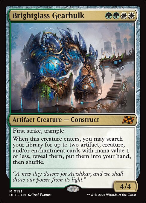 Brightglass Gearhulk - Aetherdrift Magic card