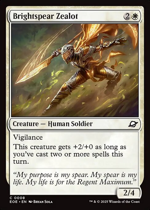 Brightspear Zealot - Edge of Eternities Magic card