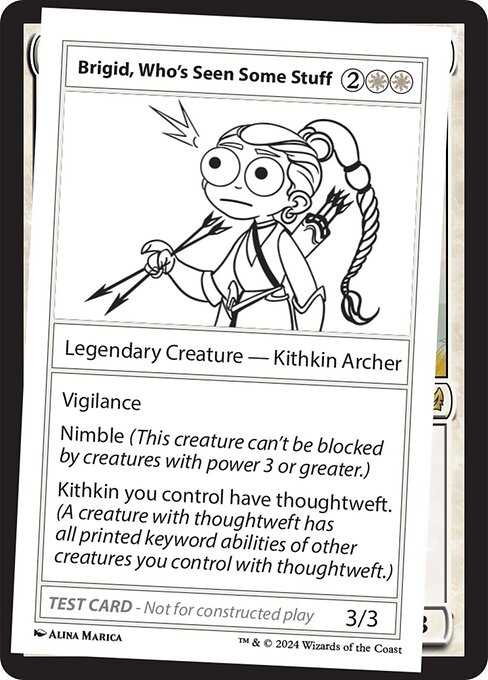 Brigid, Who's Seen Some Stuff - Mystery Booster 2 (#510) - Illustrated by Alina Marica - Magic: The Gathering Card