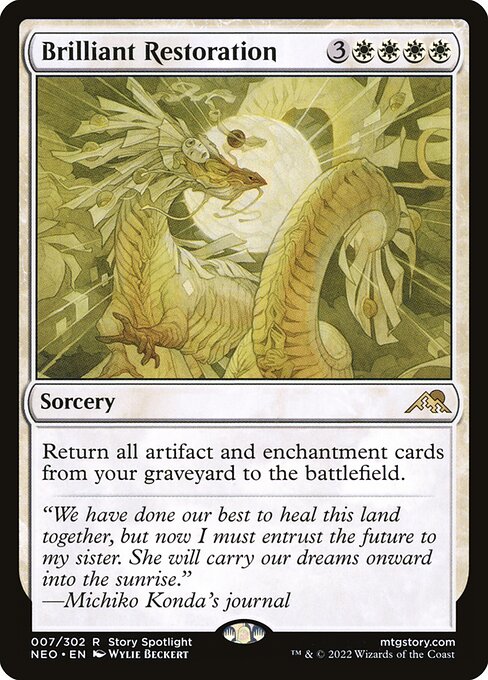 Brilliant Restoration - Kamigawa: Neon Dynasty Magic card