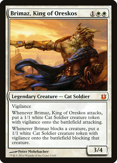 Brimaz, King of Oreskos - Born of the Gods Magic card