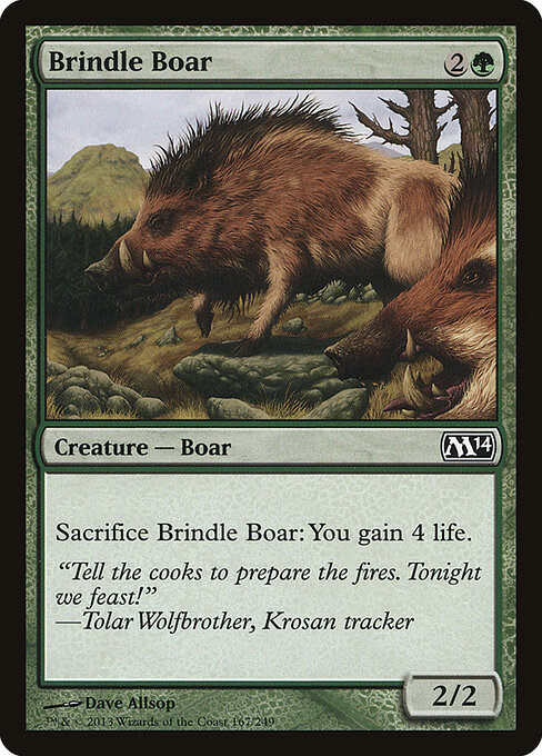 Brindle Boar - Magic 2014 Magic card