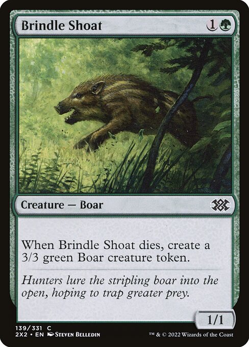 Brindle Shoat - Double Masters 2022 Magic card