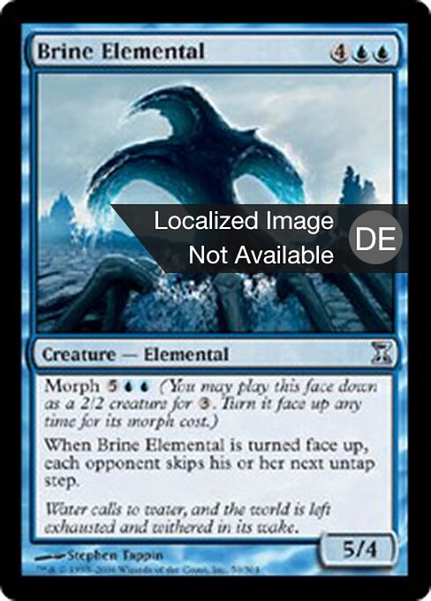 Elementale del Mare (Brine Elemental) - Time Spiral (#50) - Illustrated by Stephen Tappin - Magic: The Gathering Card