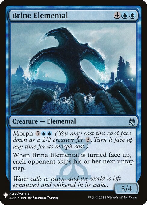 塩水の精霊 (Brine Elemental) - Commander 2014 (#99) - Illustrated by Stephen Tappin - Magic: The Gathering Card