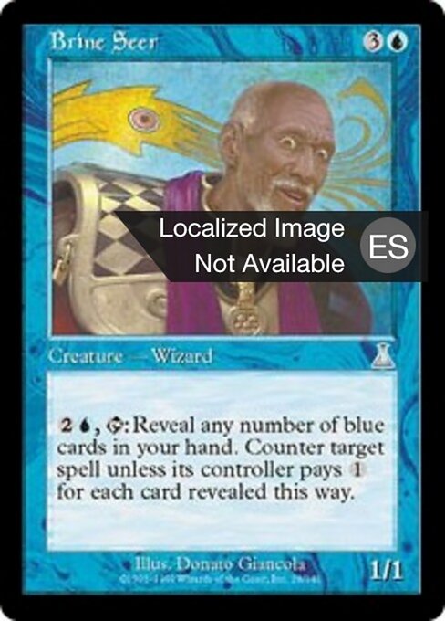 塩水の予見者 (Brine Seer) - Urza's Destiny (#28) - Illustrated by Donato Giancola - Magic: The Gathering Card