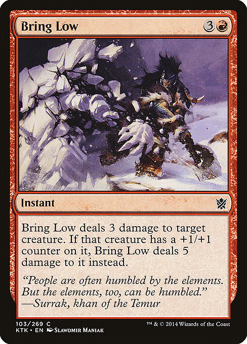 Bring Low - Khans of Tarkir Magic card