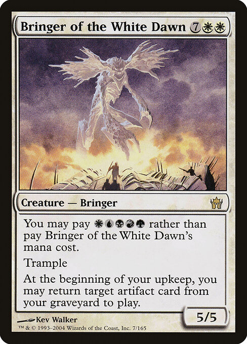 Bringer of the White Dawn - Fifth Dawn (#7) - Illustrated by Kev Walker - Magic: The Gathering Card
