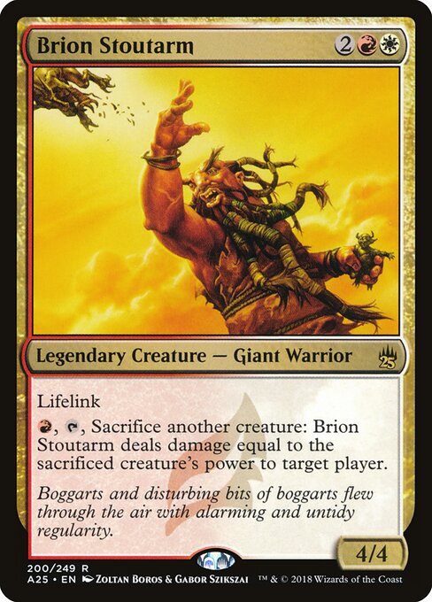 Brion Stoutarm - Masters 25 (#200) - Illustrated by Zoltan Boros & Gabor Szikszai - Magic: The Gathering Card