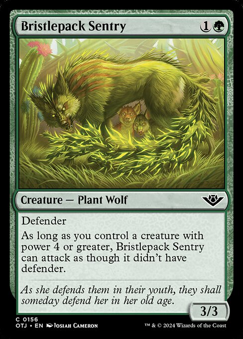 Bristlepack Sentry - Outlaws of Thunder Junction Magic card