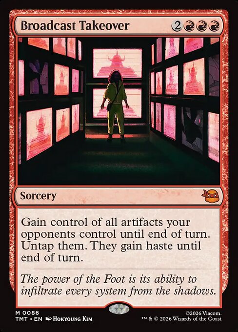 Broadcast Takeover - Teenage Mutant Ninja Turtles Magic card