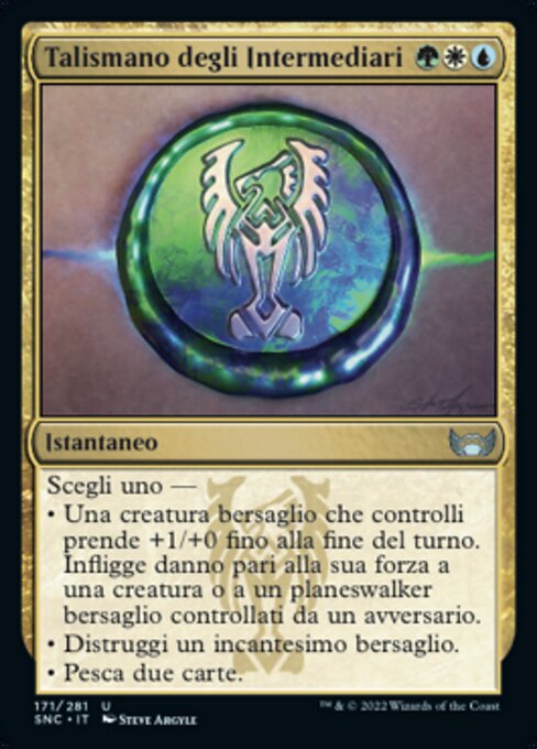 Amuleto de los Mediadores (Brokers Charm) - Streets of New Capenna (#298) - Illustrated by Jérémie Solomon - Magic: The Gathering Card
