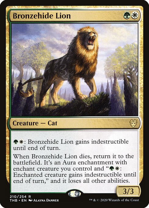 Bronzehide Lion - Theros Beyond Death Magic card